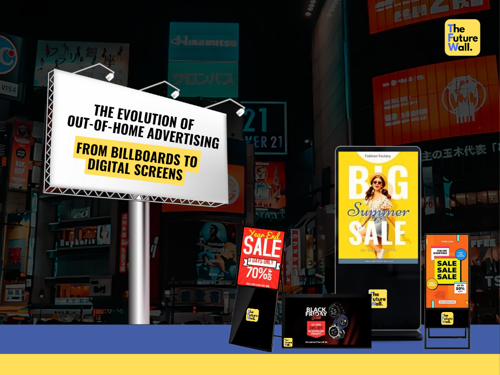 Digital billboard showcasing dynamic content.